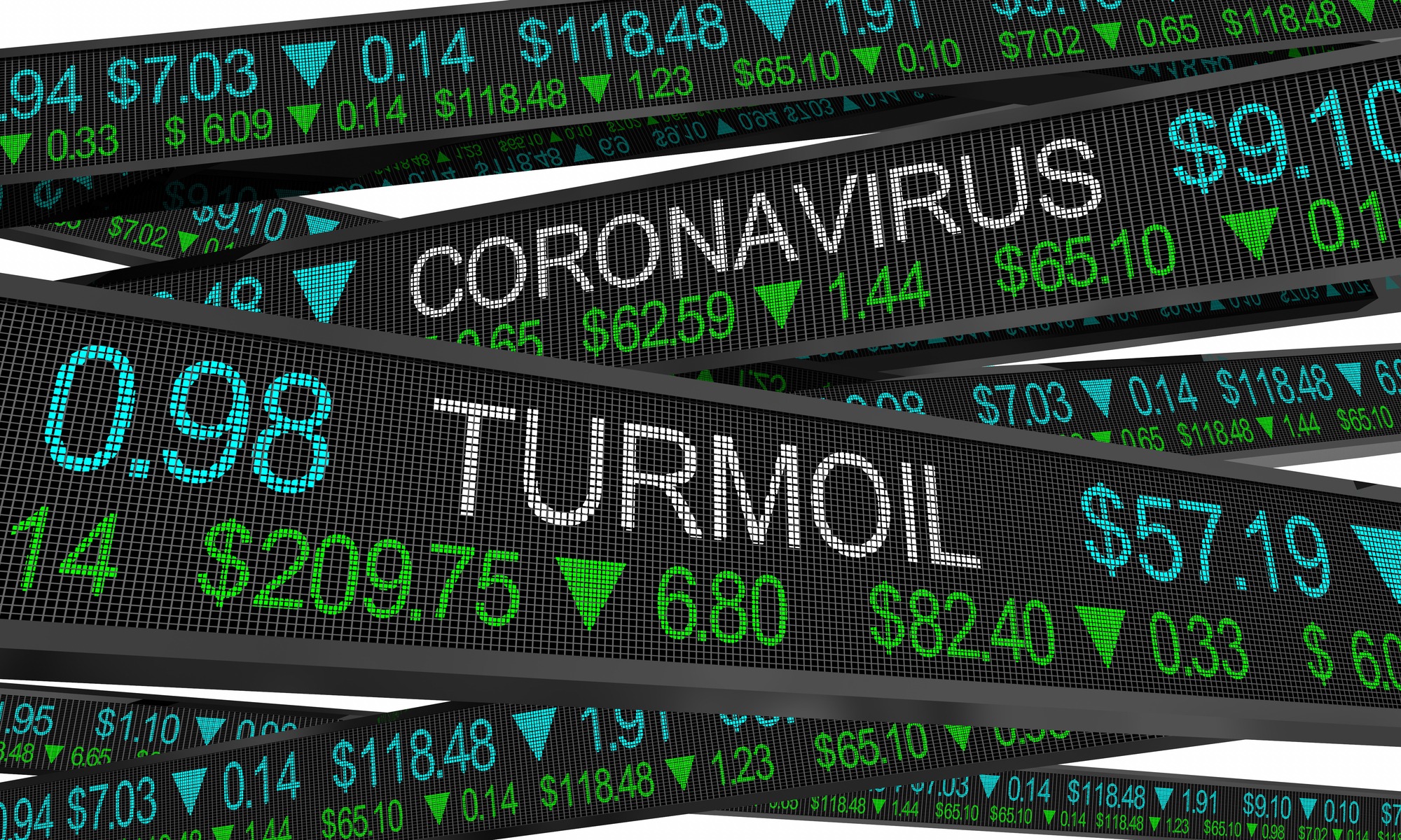 Stock market tickers