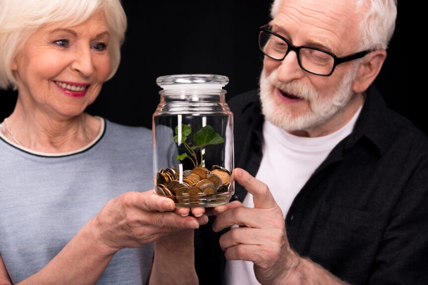 Senior discovering extra tax deduction savings, symbolizing the hidden benefits in retirement.