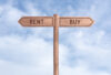 A split in the road, symbolizing the stability of whole life vs. the temporary nature of term insurance.